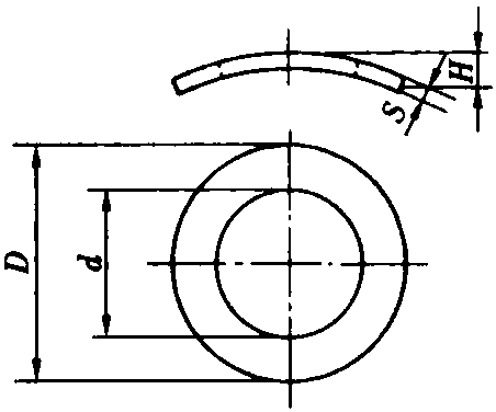 6.鞍形弹性垫圈(GB/T 860—1987)